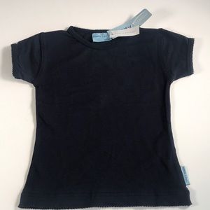 ( 3 for 20) NWT- Girl Navy Blue Cotton Tshirt- size 4